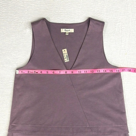 Madewell Purple Sleeveless Tank Top​ - Picture 3 of 6